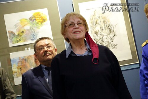 Открытие выставки работ  художника-иллюстратора Евгении Ивановны Стерлиговой YE1A0560